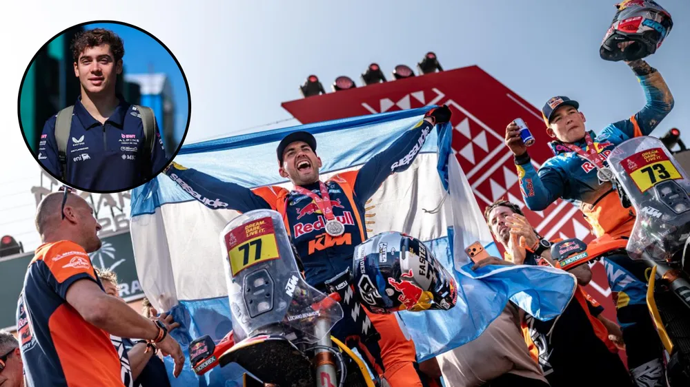 Colapinto celebró el histórico Dakar de Luciano Benavides con un emotivo mensaje de orgullo argentino