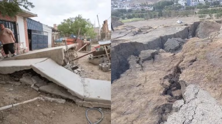 Alerta en Comodoro Rivadavia por el desplazamiento de un cerro que obligó a evacuar de urgencia a más de 90 familias