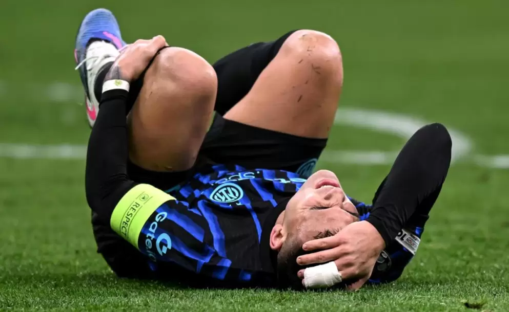 Lautaro Martínez se volvió a lesionar a 62 días del Mundial