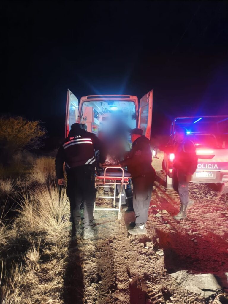 Cafayate: Rescataron a un anciano de 85 años con principio de hipotermia