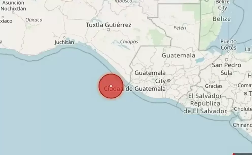 Un fuerte terremoto sacudió México y Guatemala: activaron una alerta de tsunami y monitorean posibles daños