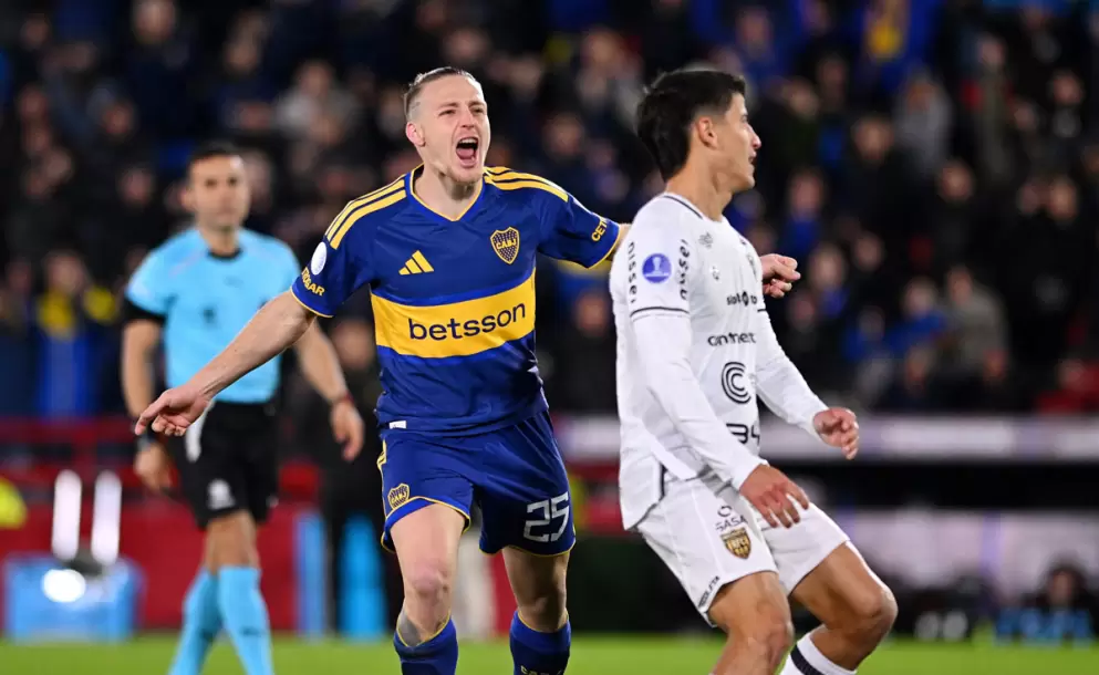 Boca Juniors le ganó 3-1 a Recoleta por la ida de los octavos de final en la Copa Sudamericana