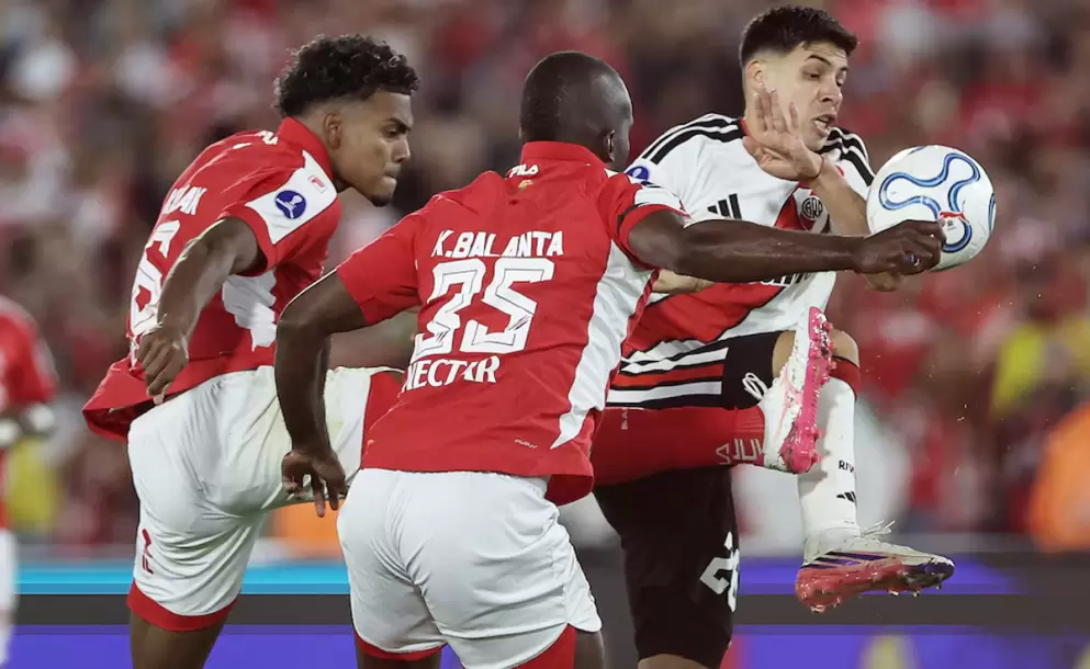 River empató sin goles ante Independiente Santa Fe por la ida de los octavos de final de la Copa Sudamericana