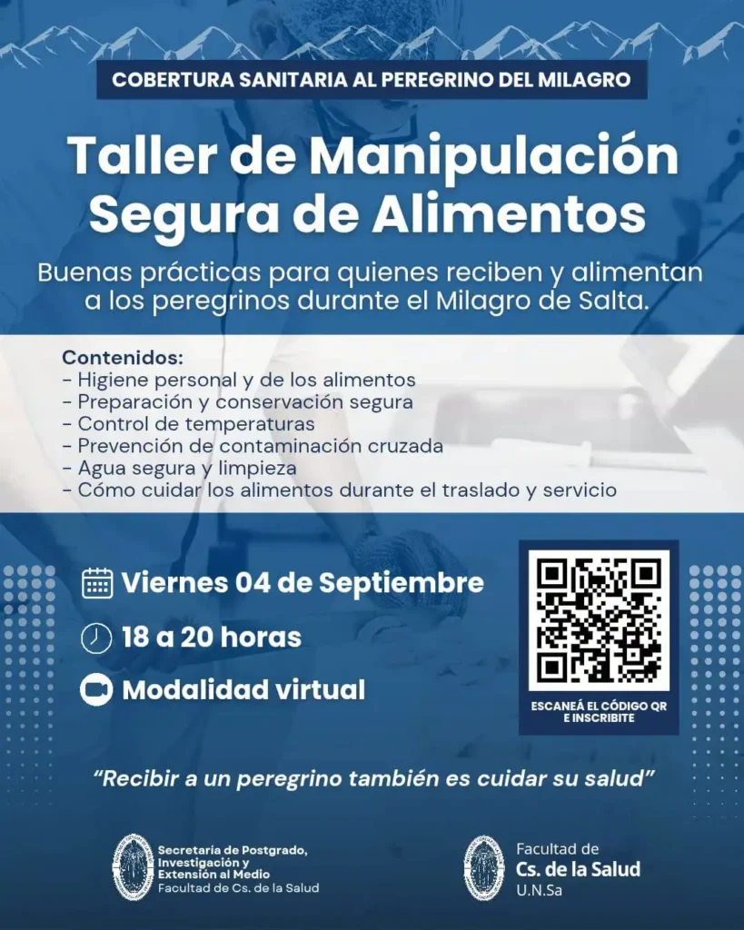 Capacitan en manipulación segura de alimentos a quienes asistirán a los peregrinos del Milagro